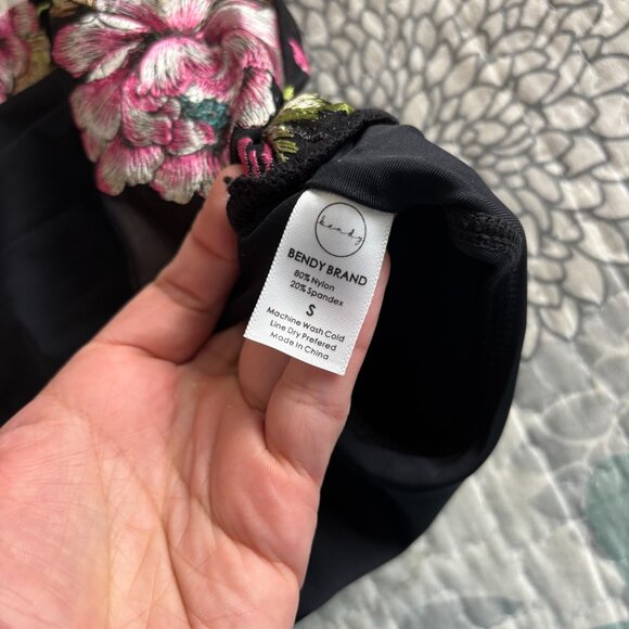 NWOT Bendy Brand Hummingbird Shorts - Black - Size S (Fits XS-S) - Picture 8 of 14